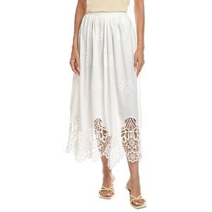 Abbey Womens  Midi Skirt, White